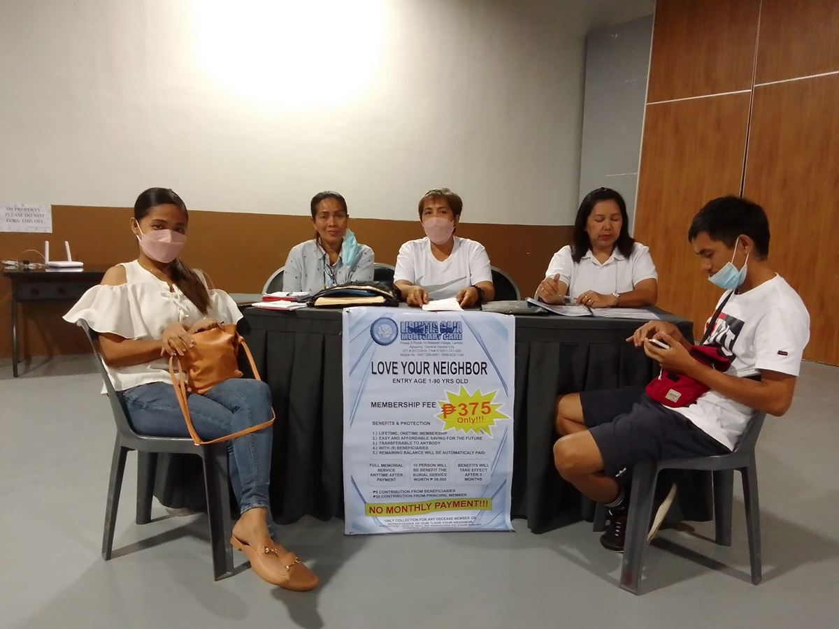 Libintia Caja team at a Love Your Neighbor Program booth in General Santos City
